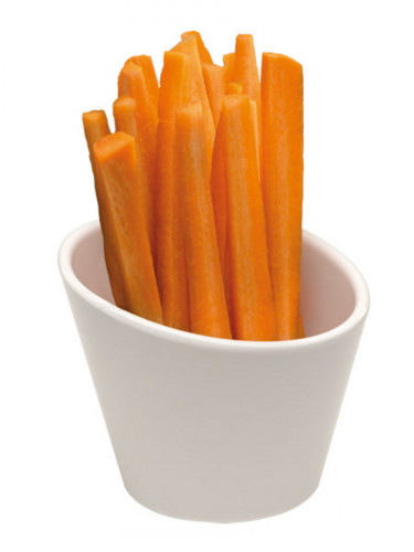 Cône à frites rond blanc mélamine Ø 10 cm Casual Aps