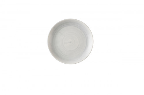 Assiette coupe plate rond Canvas grey porcelaine vitrifiée Ø 16,5 cm Stonecast Churchill
