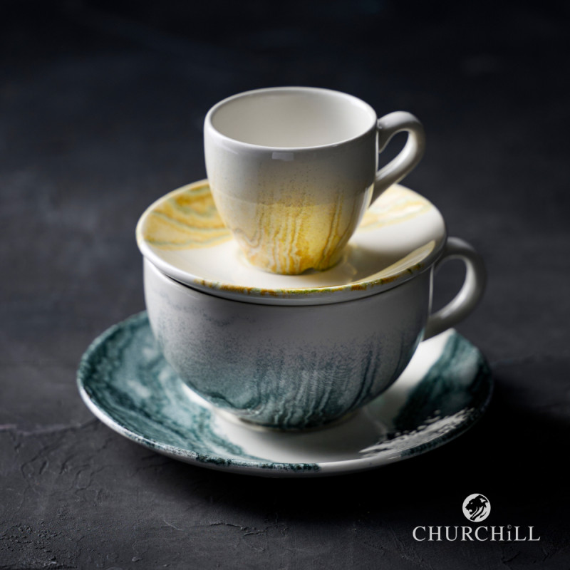 Tasse à expresso rond Gold porcelaine vitrifiée 10 cl Ø 6,5 cm Tide Churchill
