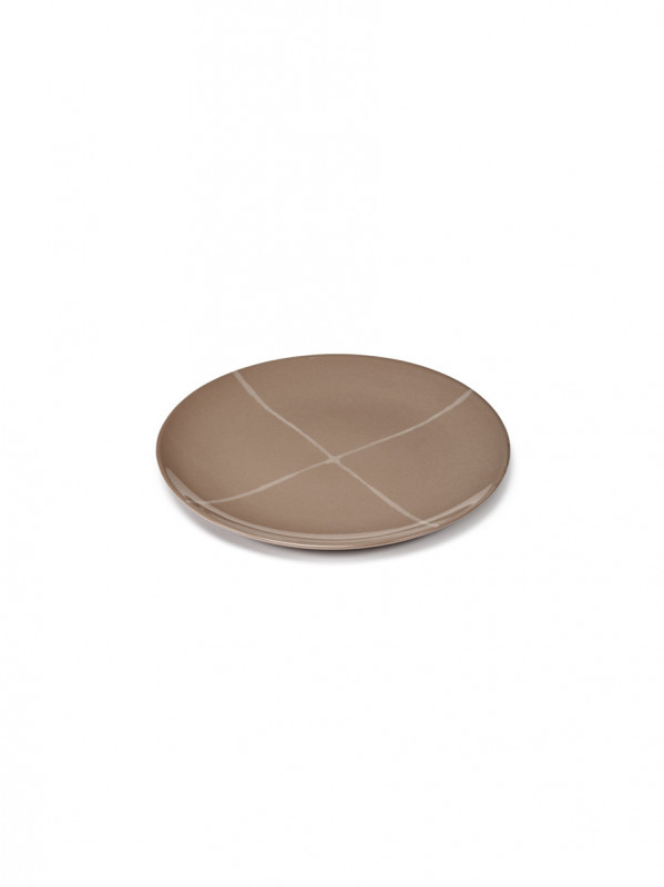 Assiette coupe plate rond Sienna porcelaine Ø 28 cm Zuma Serax