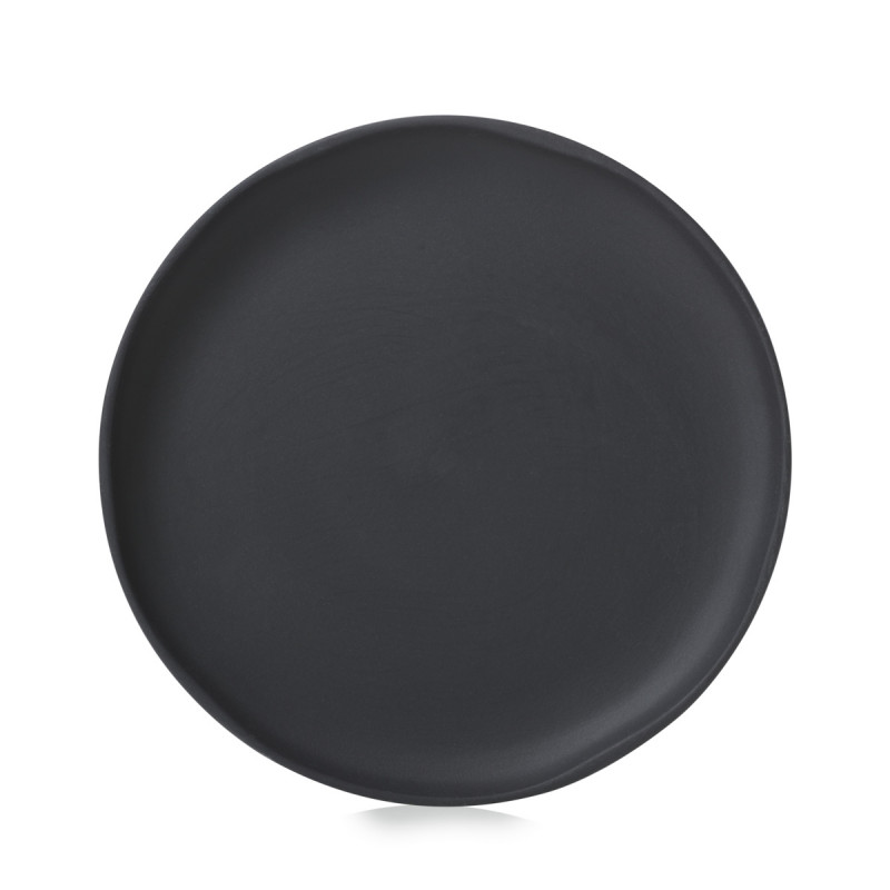 Assiette à dessert rond noir porcelaine culinaire Ø 21 cm Caractère Revol
