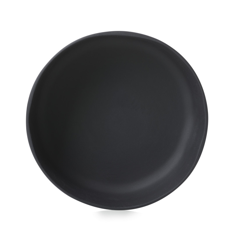 Coupelle rond noir porcelaine culinaire Ø 11 cm Caractère Revol