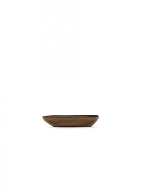 Bol ovale ocre grès émaillé 15,5 cm Out Of Lines Serax