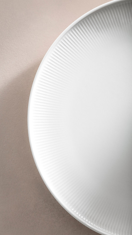 Assiette coupe plate rond blanc porcelaine Ø 24 cm Afina Villeroy & Boch