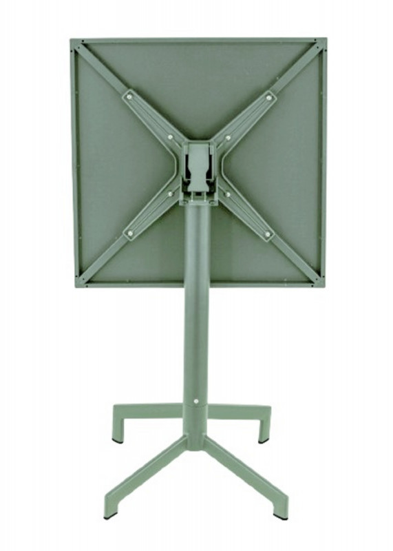Table avec sytème pliant d''extérieur vert sauge 60x60 cm Pigalle Flexmob