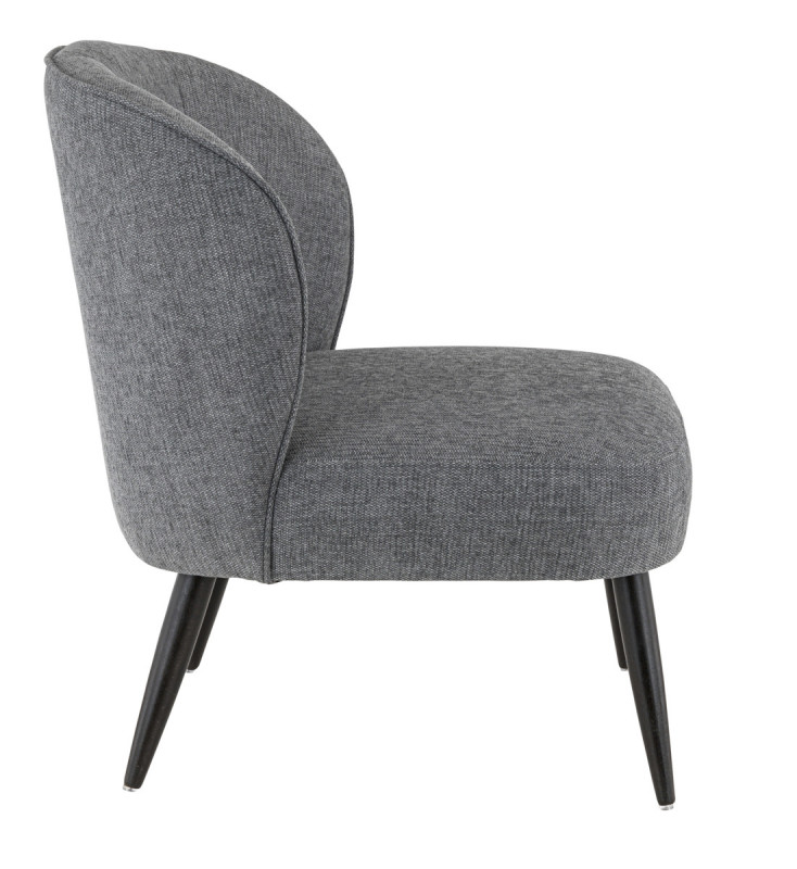 Fauteuil gris foncé 78x70x72 cm Eugenie Flexmob