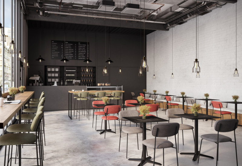 Pied de table noir Gallia Flexmob