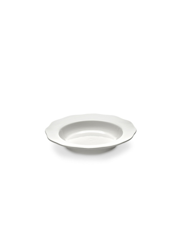 Assiette à pâtes creuse rond blanc porcelaine Ø 22 cm Silhouette Serax