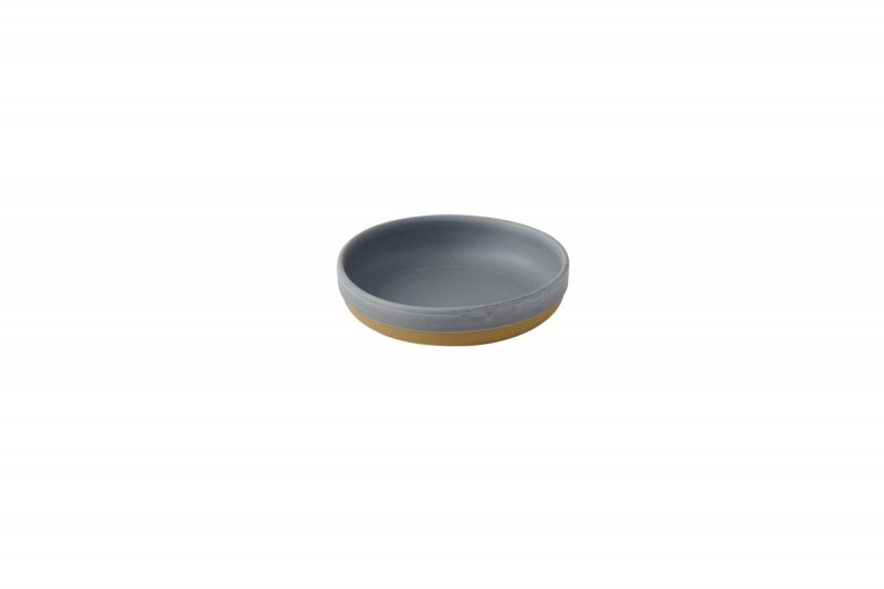 Assiette à bord droit rond seattle grey porcelaine vitrifiée Ø 17 cm Emerge Churchill