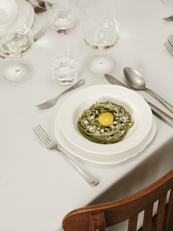 Assiette creuse rond blanc porcelaine Ø 15 cm Silhouette Serax