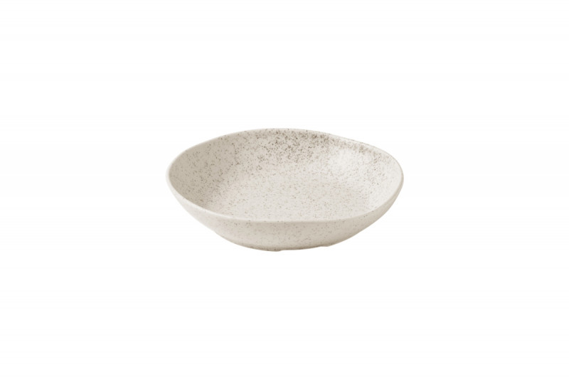 Assiette creuse organique barley white porcelaine vitrifiée 21,5 cm Stonecast Natural Churchill