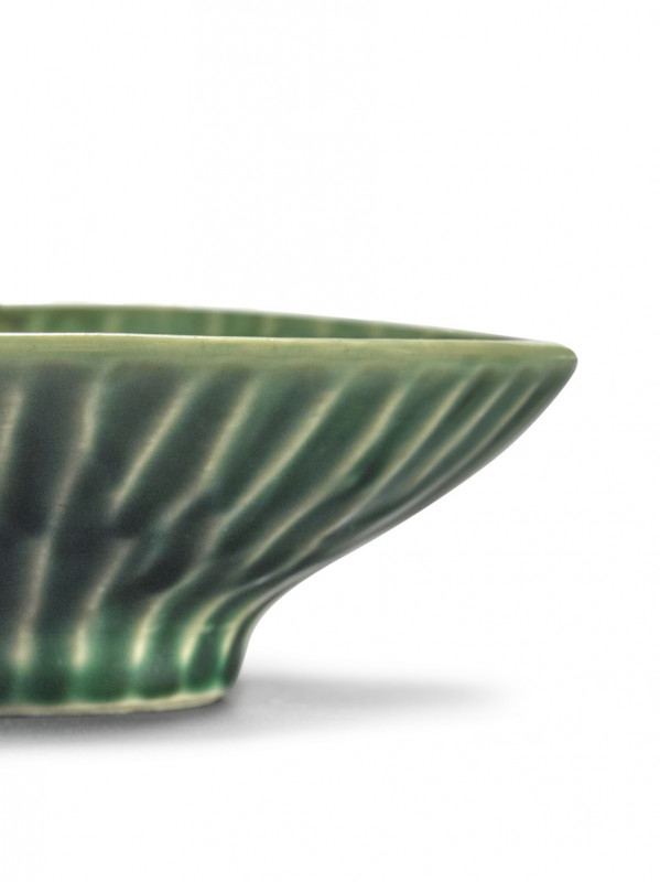 Bol rond vert grès émaillé 12 cm Ø 12 cm Verde Lanza Serax