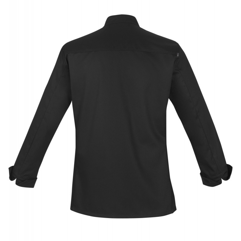 Veste de cuisine manches longues noir T4 Abax Robur