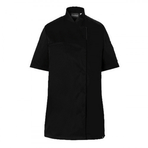 Veste de cuisine manches courtes noir T1 Reko Molinel