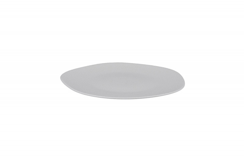 Assiette plate organique ivoire porcelaine vitrifiée Ø 23 cm Between Rak