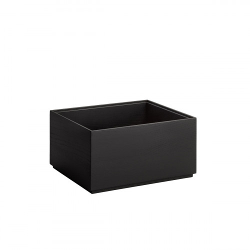 Caisse GN1/2 bois noir 32,5x26,5x16,5 cm Valo Aps