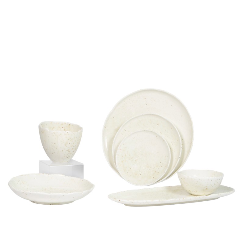 Assiette plate blanc porcelaine Ø 27,5 cm Kaji Luna Accolade